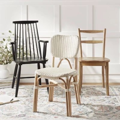 Canton Rattan And Woven Dining Chair White - Threshold™ 6 Canton Rattan And Woven Dining Chair White - Threshold™ - Image 4