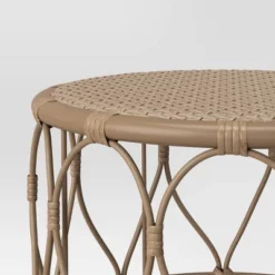 Britanna Patio Accent Table, Outdoor Furniture Natural - Threshold™ -Whalen Furniture GUEST f133a004 3f04 4117 998d f19207090d43