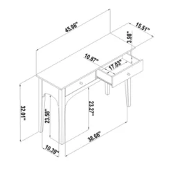 Palma 46" Arched Console Table Dark Brown - Threshold™ Designed With Studio McGee -Whalen Furniture GUEST f1d2f812 22ba 46da 87a3 3ecf6b0a2f9a