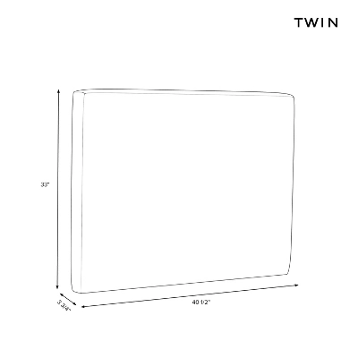 Twin Lia Square Stick-on-the-Wall Dorm Headboard - Threshold™ 6 Twin Lia Square Stick-on-the-Wall Dorm Headboard - Threshold™ - Image 4