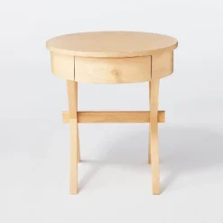 Wasatch Side Table With Drawer Light Natural - Threshold™ Designed With Studio McGee -Whalen Furniture GUEST f5be6a66 03bc 448d 963e eb32edc770a8