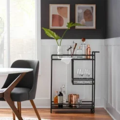 42" Emmond Mid-Century Modern Round Dining Table Natural/White - Threshold™ -Whalen Furniture GUEST f66c8685 92f0 4435 9e3f 60448db518a9