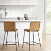 Wasson Woven Metal Leg Counter Height Barstool Tan - Threshold™ 1 Wasson Woven Metal Leg Counter Height Barstool Tan - Threshold™ -Whalen Furniture GUEST f8b89e44 b9b0 4a5d a879 702636431c06