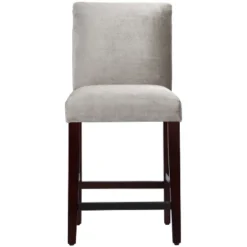 25" Velvet Parsons Counter Height Barstool Wood - Threshold™ -Whalen Furniture GUEST f9dfe6cc 73c9 46f6 9146 046c7990b68e