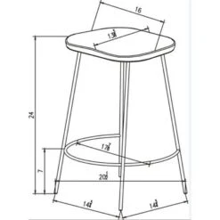 Metal Base Counter Height Barstools With Wood Seat Brown - Threshold™ Designed With Studio McGee -Whalen Furniture GUEST fc6ba567 7d0a 4f6c a2d1 6fb42b1cfa64