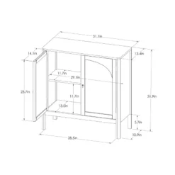 New Bedford 2 Door Accent Cabinet Black - Threshold™: Elegant Storage, Pewter-Finish Hardware, Wood Veneer -Whalen Furniture GUEST fe7a03c3 b356 4bb5 98dc ec83082167a6